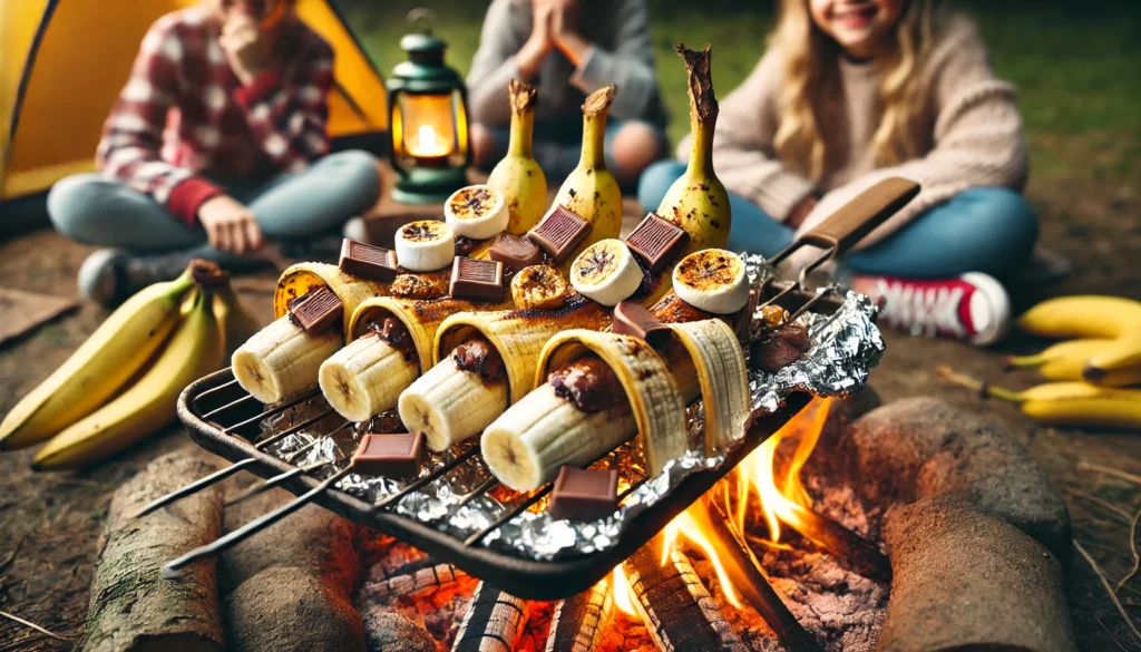 Süße Camping-Bananen vom Grill