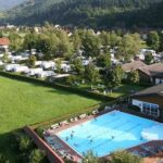 Camping Muenstertal Luftaufnahme vom Campingplatz mit Pool 150x150