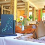 Camping am Kreuzeck gedeckte Tische im Restaurant vom Campingplatz 150x150