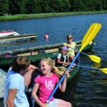 Campingpark Havelberge Camper in Kanus im See vom Campingplatz 1 150x150