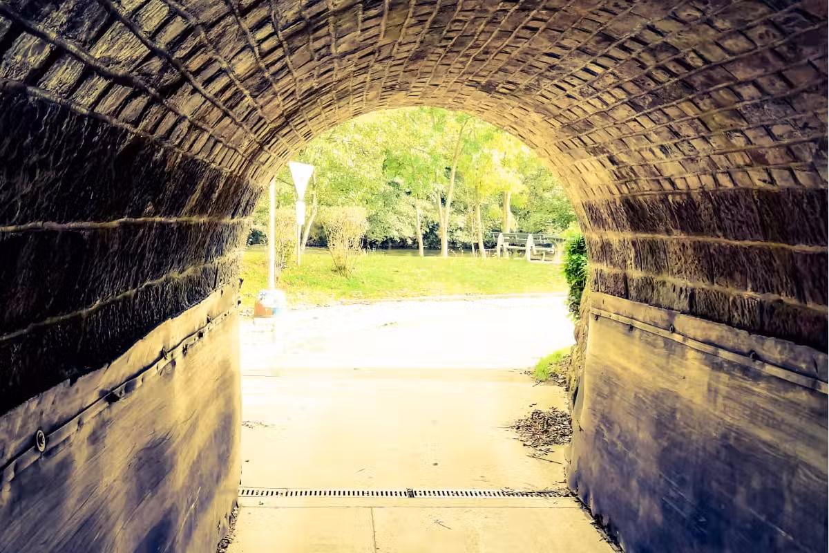 Campingplatz Hetzingen Tunnelblick in der Umgebung vom Campingplatz
