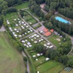 Campingplatz am Waldbad Luftaufnahme vom Campingplatz mit Pool im Harz 150x150