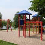 Campingplatz und Strandbad Hasse Kinderspielplatz neben dem See auf dem Campingplatz  150x150