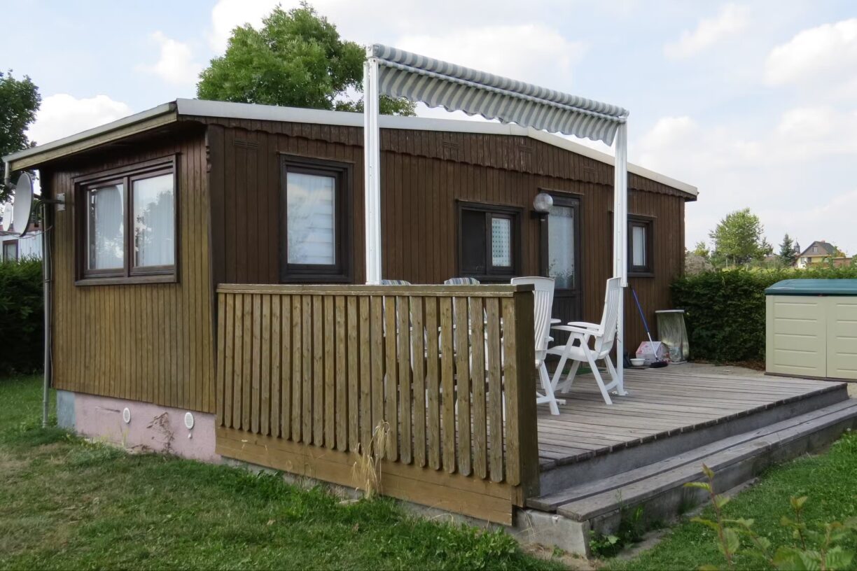 Komfort Campingplatz Panoramablick Mobilheim des Campingplatzes 1224x816