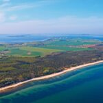 Regenbogen Nonnevitz Badestrand beim Campingplatz Luftaufnahme 150x150