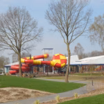 Vakantiepark Ackersate Kinderspielplatz mit Rutsche auf dem Campingplatz 150x150